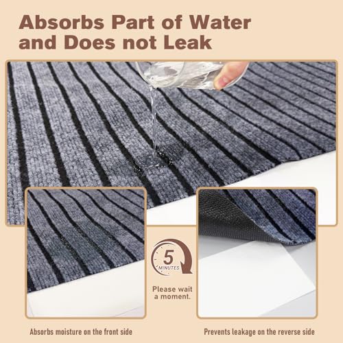 Tapis de protection de sol imperméable réutilisable pour cage chien - 5