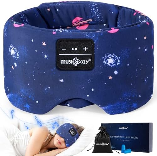 MUSICOZY Sleep Mask Headphones Bluetooth Sleep Masks with Headpho...
