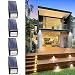 Solar Lights Outdoor 4 Pack - XINREE 15 LED Super Bright Solar Motion Sensor Lights with DIM Mode Wireless Waterproof Solar Powered Security Light for Garden Patio Yard Wall Path Fence Step Deck