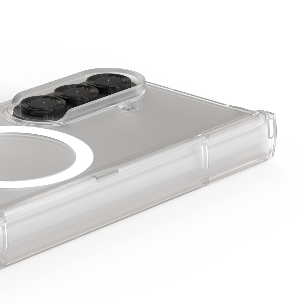 araree Nukin 360 M - Funda para Galaxy Z Fold 7, funda delgada magnética lista para Qi2, protección de bisagra de cuerpo completo, cubierta dura a prueba de golpes (transparente mate, Galaxy Z Fold 7)