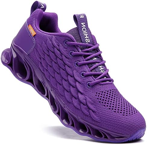 SKDOIUL Sneakers for Men Sport Running Shoes Athletic Tennis Walking Shoes Fashion Sneaker mesh Breathable Purple Size 10