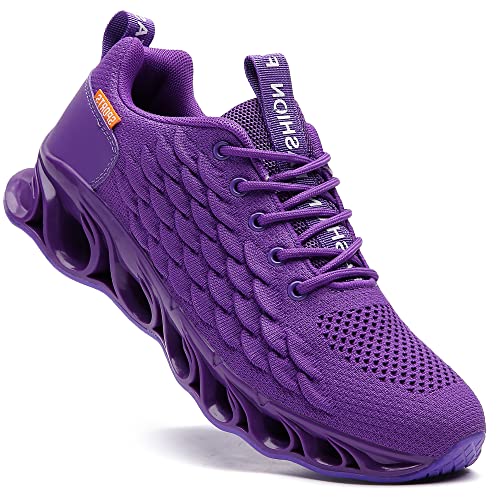 Skdoiul Sneakers For Men Sport Running Shoes Athletic Tennis Walking Shoes Fashion Sneaker Mesh Breathable Purple Size 10 #TOP17