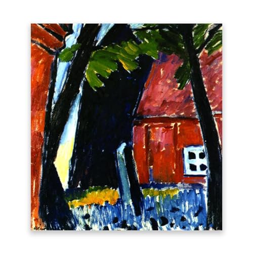 Expressionnisme : église de Jawlensky impression sur toile non tendue 70x85 cm