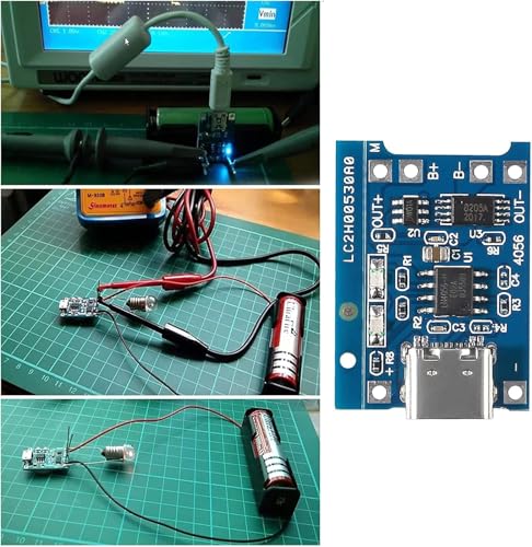 Image of TP4056 C TYPE Charging Module for 18650 Lithium Battery | 3.7V DIY Charger Board with Overcharge Protection