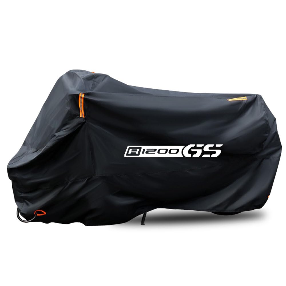 Housse de protection imperméable anti-poussière anti-pluie coupe-vent anti-déjections d'oiseaux bandes réfléchissantes polyester 210D antivol pour R1200GS R1200GS Adventure 2014-2024 (295 x 110 x 140
