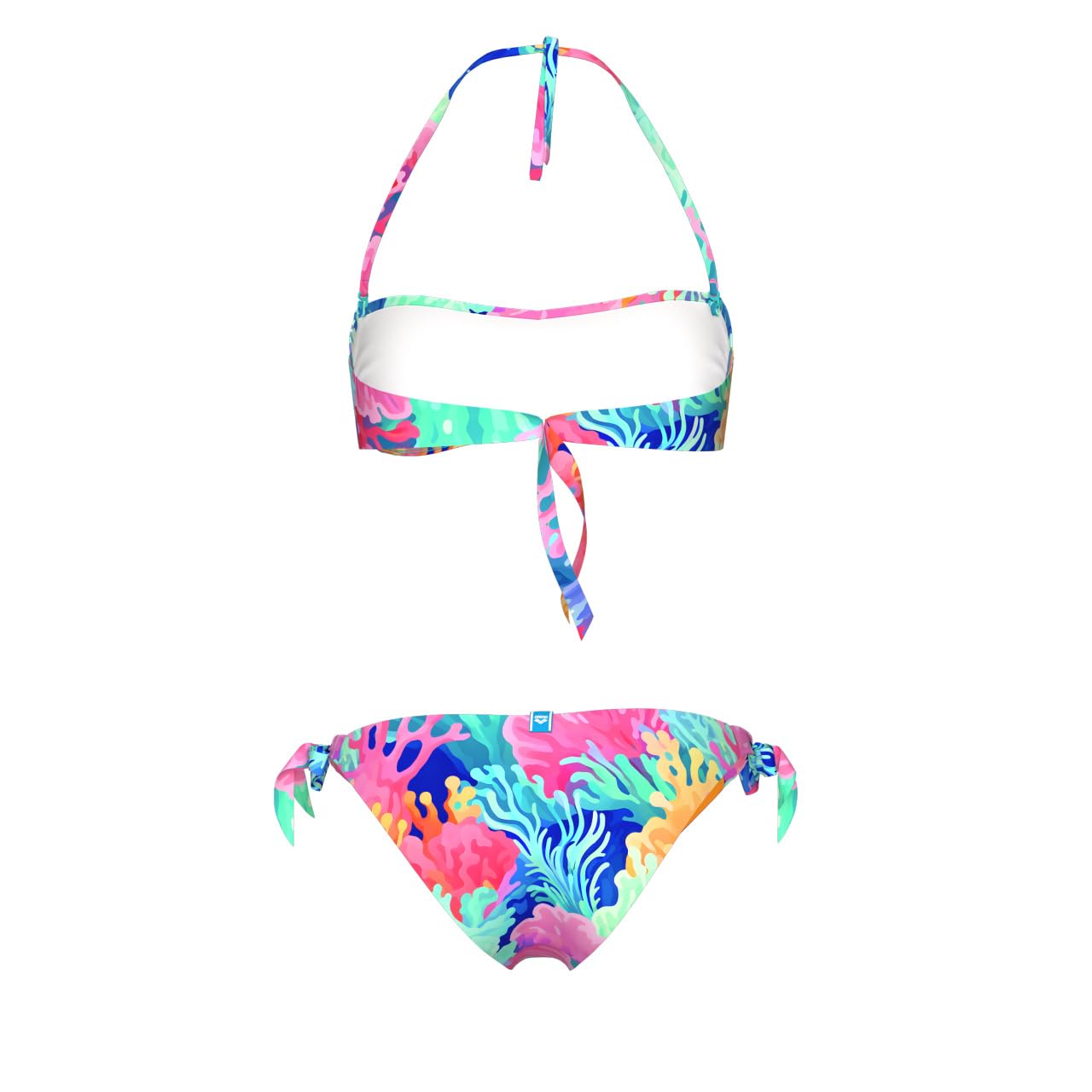 ARENA Women's Water Prints Bikini Bandeau Bañador de Dos Piezas Mujer