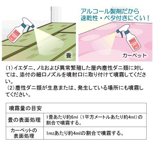 Amazon.co.jp: ダニコロパースプレー 1本（300ml） 部屋のダニ・ノミ