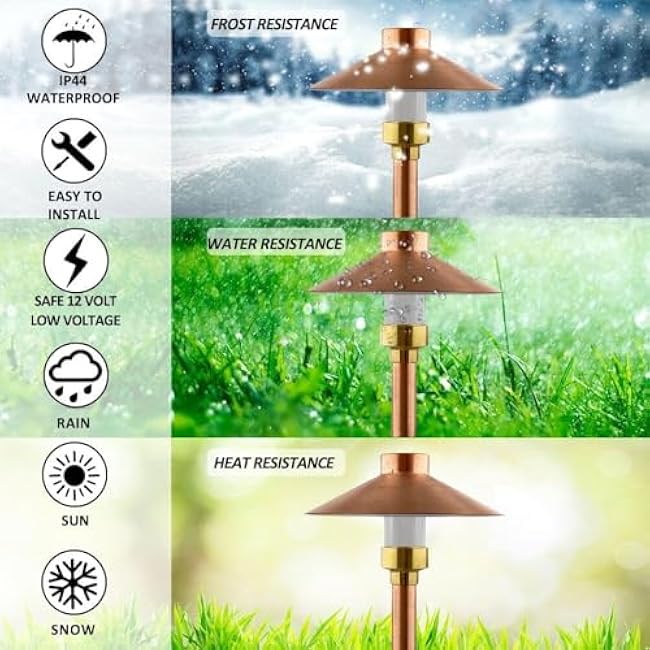 LED Pathway 126 Landscape Light 4W Warm White Mushroom