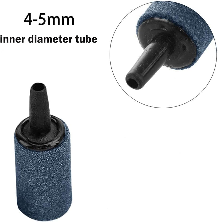 Image of 1 Inch Air Stone,Aquarium Air Stones, Cylinder Bubble Diffuser Airstone Fish Tank Bubbler Air Pump Accessories for Aquariums Hydroponics Grey (12 Pack)
