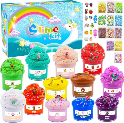 Elover ICE Cream Slime Kit for Girls and Boys Fluffy