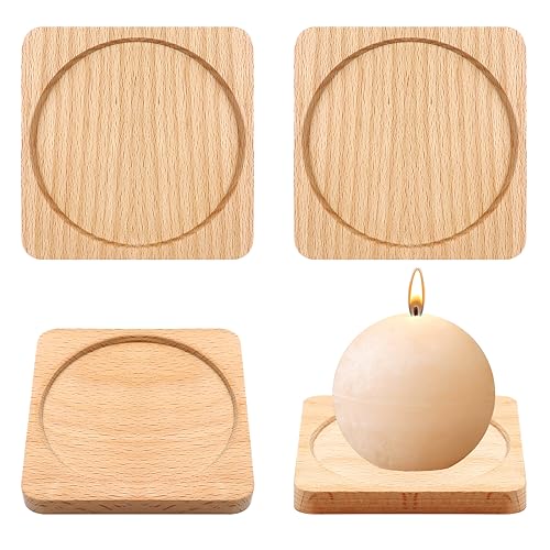 4 piezas plato de vela