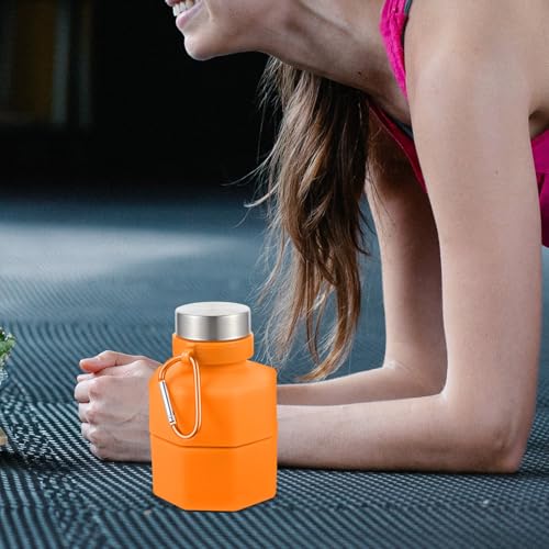 Bouteille eau pliable silicone pour running et randonnée extérieure active