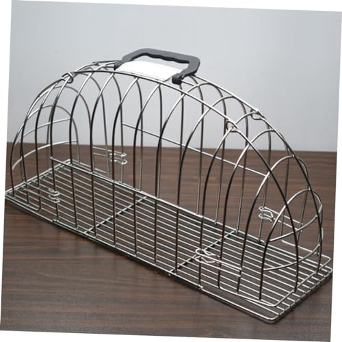 Cage de bain pour chat avec poignee pour lavage sans griffure - 7