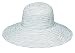 Wallaroo Hat Company Women's Petite Scrunchie Sun Hat - UPF 50+ - Crushable, Made for Small Heads, White/Black Dots
