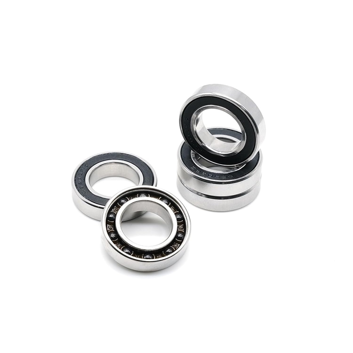 1 Piece S6903 RS CB 17x30x7mm Stainless Steel Hybrid Si3N4 Ceramic Bearing