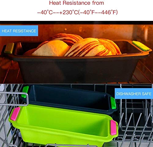 Non Stick Bake Molds Silicone Bakeware Set Of 6 1 Silicone Muffin Pan 12 Cup 1 Madeleine Pan 12 Cup 1 Baguette Pan 8 Cup 1 Toast Loaf Pan 1 Round Cake Pan 1 Square Cake Pan Liyannan ( Color : Black ) #TOP5