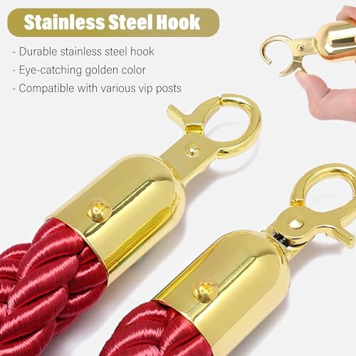 Barreiras de segurança de corda externa, cordas de suporte de controle de multidão, corda trançada s