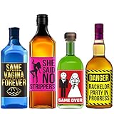 Bachelor Party Alcohol Labels - Funny Bachelor Party Ideas, Supplies, Gifts, Decorations and Favors - Drinking Game