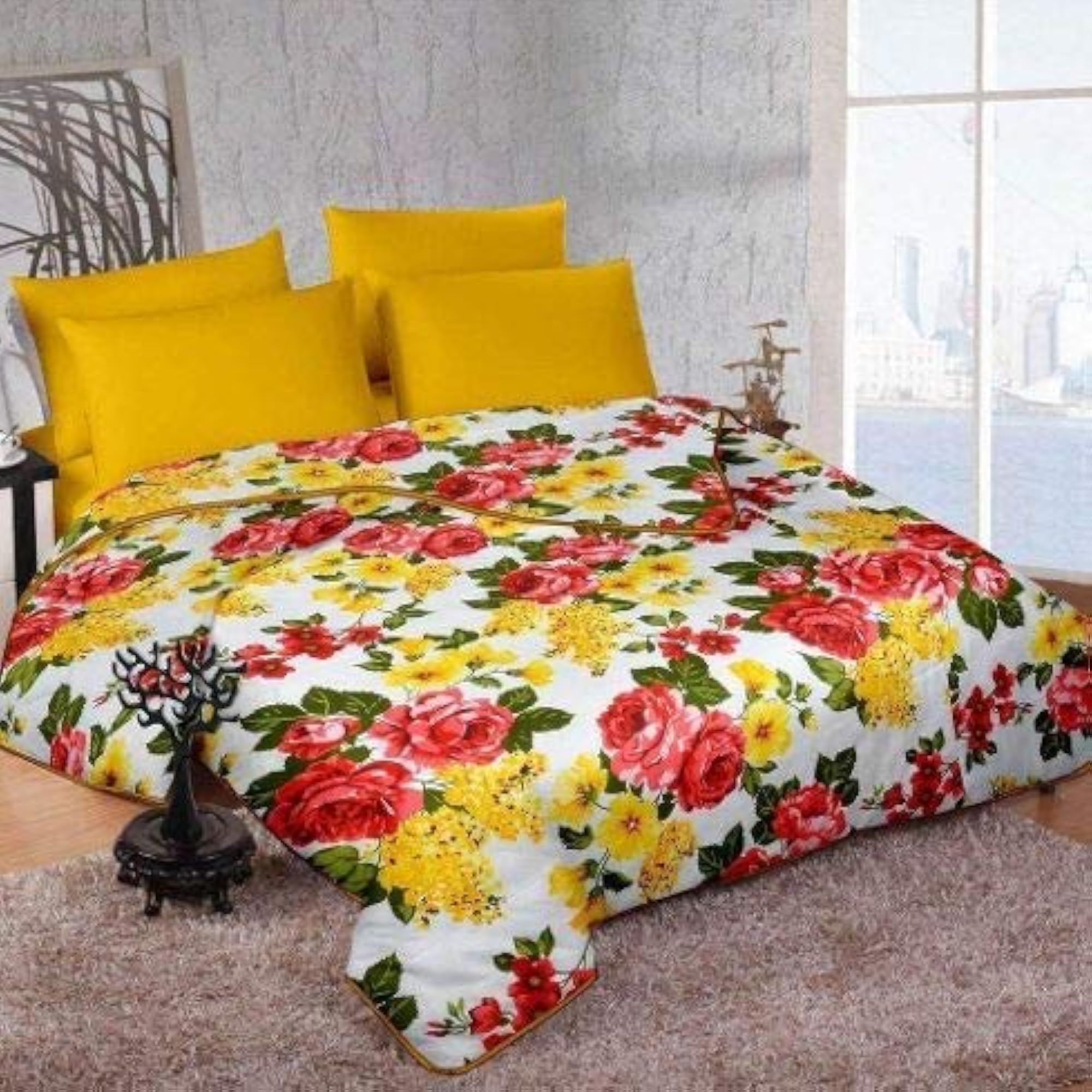 100% Reversible Single Bed Dohar/Ac Blanket Microfiber