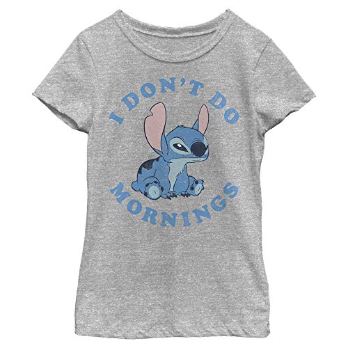 Image of Disney Girl's Lilo & Stitch I Don't Do Mornings Stitch T-Shirt