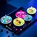 24 Pieces: Light Up Mini Spinning Tops - LED Flashing Bulk Small Spin Toys for Kids Party Favors and Novelty Play Bundle Pack