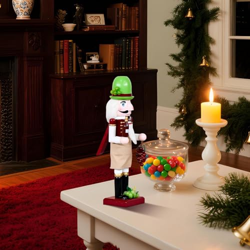 Casse-Noisette de Noël en bois figurine cadeau de cheminée - 3