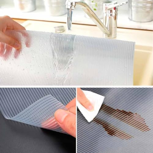 Forro Para Gaveta Armário Geladeira Antiderrapante Eva Lines Rolo com 45X120cm