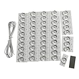 Sharplace 3V SMD-Lampenperlen LED-Hintergrundbeleuchtungsstreifen Austauschbare Nützliche TV-Boards Lichtperlen für den Innenbereich, 50 Stück mit Linie