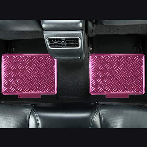 August Auto All Weather Aluminum Universal Fit Car Floor Mats Fit For Sedan, Suvs, Truck And Vans Set Of 4 (Pink) #TOP3