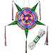 TexMex Fun Stuff Mexican Star Pinata Party Decoration - Large Rainbow Pinata - Colorful Foldable and Festive