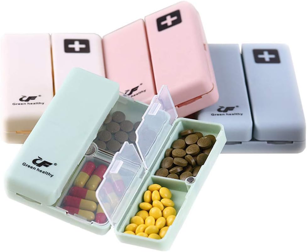 Lоwеѕt Prісе Dose Weekly (7 Day Pill Box) Locking Pill Planner and Vitamin Organizer .Travel Medication Pill Box Case (Green)
