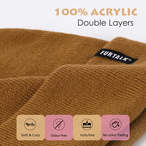 FURTALK Toddler Beanie Baby Boys Girls Beanies Kids Knit Winter Hats for 0-8 Years2