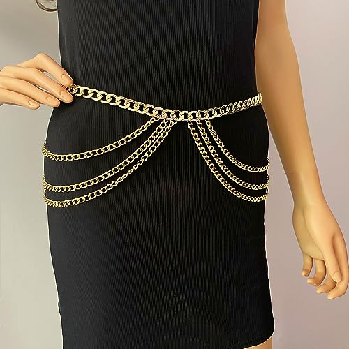 Adjustable Multi-Layer Waist Chain Belt for Women - Stylish and Versatile Accessory3
