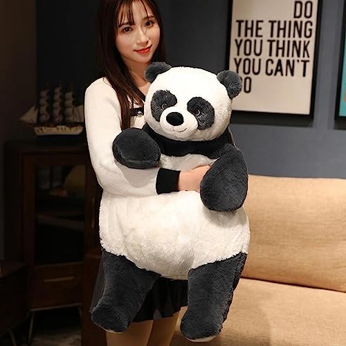 Image of Tickles Panda Soft Stuffed Plush Animal Pillow Toy for Kids Boys & Girls Birthday Gifts (Size: 55 cm Color: Black & White)