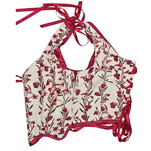 Lemononstore Women's Elegant Bustier Shaperwear Sexy Crop Steampunk Overbust Corset Tops Push Up Bodycon Waist Cincher #TOP5