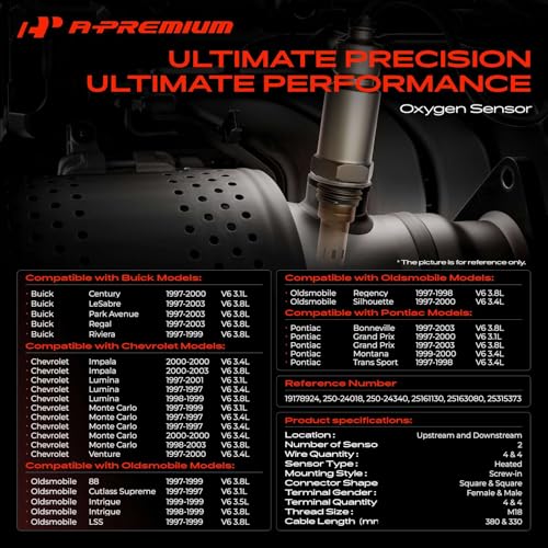Sensor de Oxígeno A-Premium Juego 2 Pzas Compatible Buick y Chevrolet miniatura 2