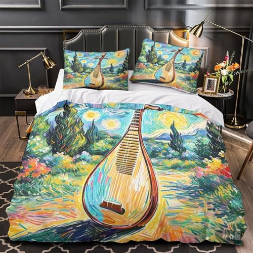 Linge de lit microfibre douce Pipa avec fermeture éclair cachée et entretien facile - 4