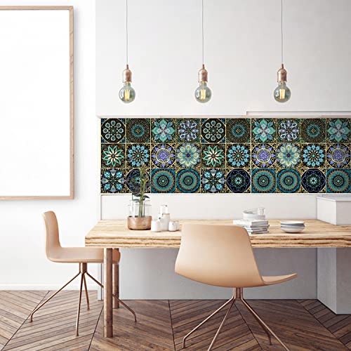 24Pcs Peel And Stick Tile Stickers - Diy Room Decor，4”X4”Backsplash Tile Decals Waterproof Self-Adhesive Square Wall Stickers For Kitchen Bathroom Furniture Living-Room Wall Decor #TOP2