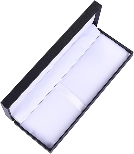 ehbn9 Luxury Black Jewelry Ballpoint Pen Gift Box with Cushion Pencil Boxes Empty Case for Business Birthday Gift Packaging Black, 172x63x27mm/6.77x2.48x1.06 inches