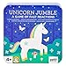 Petit Collage Unicorn Jumble Card Game: A Game of Fast Reactions â€“ Matching Card Game for Kids â€“ Ideal for 2-6 Players, Ages 4+ â€“ Includes a Durable Tin for Travel and Easy Storage