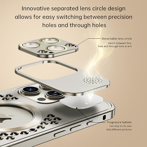 Coque iPhone 15 Pro Max en alliage d'aluminium Losin avec protection d'objectif - 3