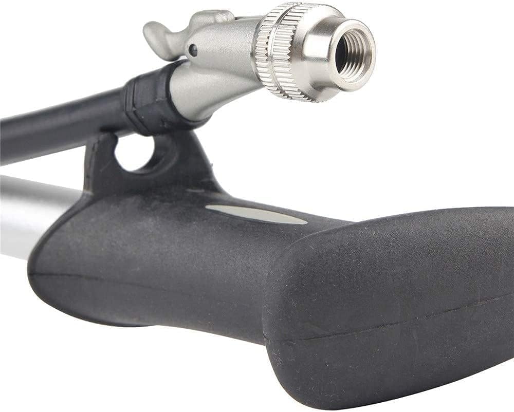 Bike Pump Compatible Portable Bicycle Pump Aluminum Alloy Floor Bicycle Air Mini Tire High Pressure Gauge Cycling Accessories for Road Mountain and BMX Bikes