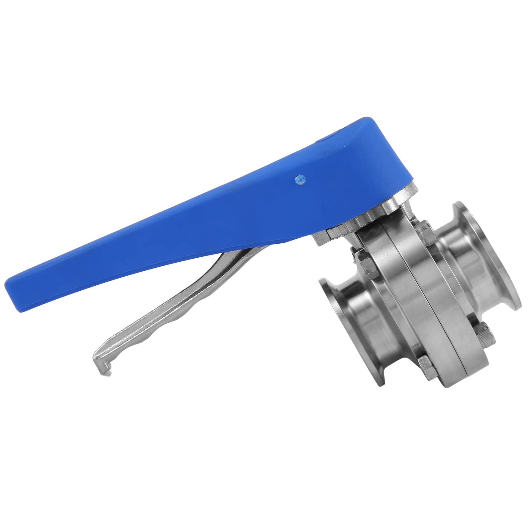 2 x 38 mm SS304 en acier inoxydable sanitaire 3,8 cm Tri Clamp Vanne papillon à presser Déclencheur