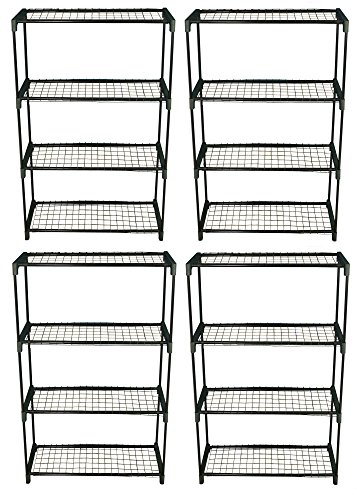 Selections 4-Tier Greenhouse Staging Shelving (Pack of 4)