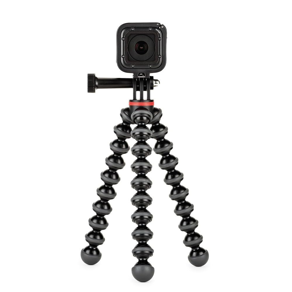 JOBY GorillaPod 500 Action, Mini Treppiede Flessibile con Attacco a Snodo per GoPro, 360° e Altre Action Camera, Portata Max 500 g, JB01516-BWW
