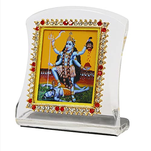BISMAADH Religious Idol Acrylic Showpiece Figurine for Car Dashboard, Home & Office Décor (Kali Ma)