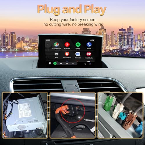 Kit inalámbrico Carplay Android Auto para Audi A3 Q3 2012-2018 miniatura 5