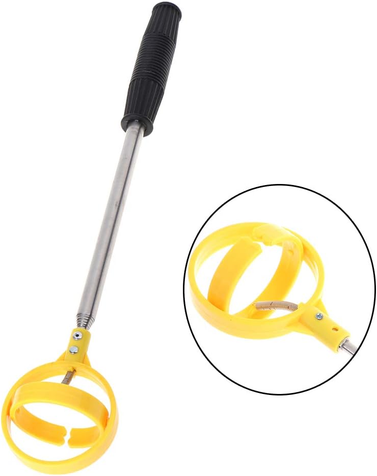 MAZEL Telescopic Golf Ball Retriever for Water,Golf Ball Pick Up with Automatic Locking Scoop,Retractable Longest Length 79inch | Ball Retriever Grabber Claw Sucker Tool