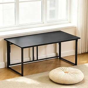 ローデスク パソコンデスク 折りたたみ 完成品 幅90cm/120cm 奥行50cm 高さ40cm 組立不要 PCデスク ゲーミングテーブル ロータイプ 勉強机 学習机 座卓 センターテーブル 木製 スリム 省スペース おしゃれ (ホ...