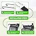 Deomod Trampoline Slide, 10FT 12FT 14FT 15FT 16FT Trampoline Universal Outdoor Slides, Trampolines Accessories with Cushioning Effect, Suitable for Kids to Climb Up Slide Down, Safety Slider (Black)